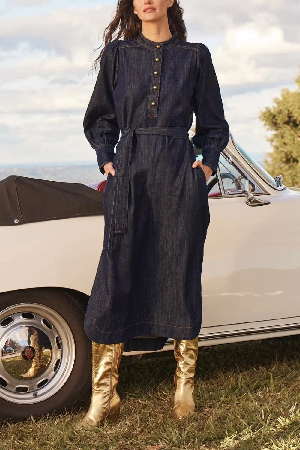 Zoe Kratzmann - Snapshot Dress | Dark Denim