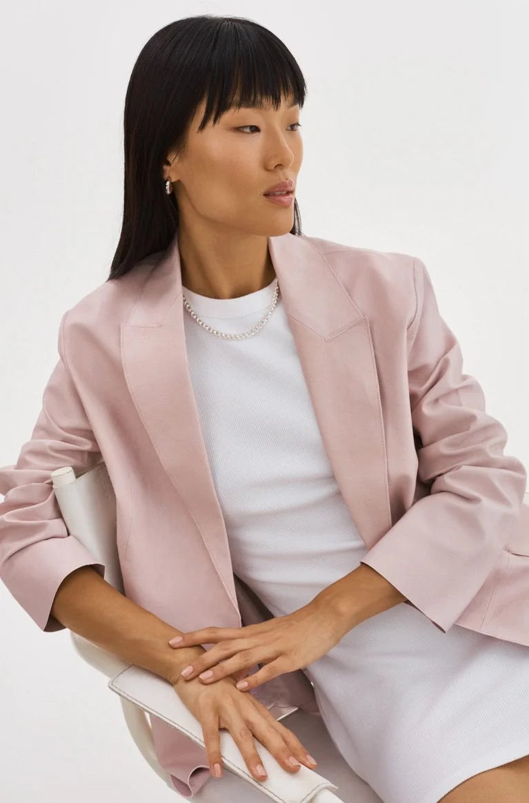 Lamarque - Quirna Leather Blazer | Pink