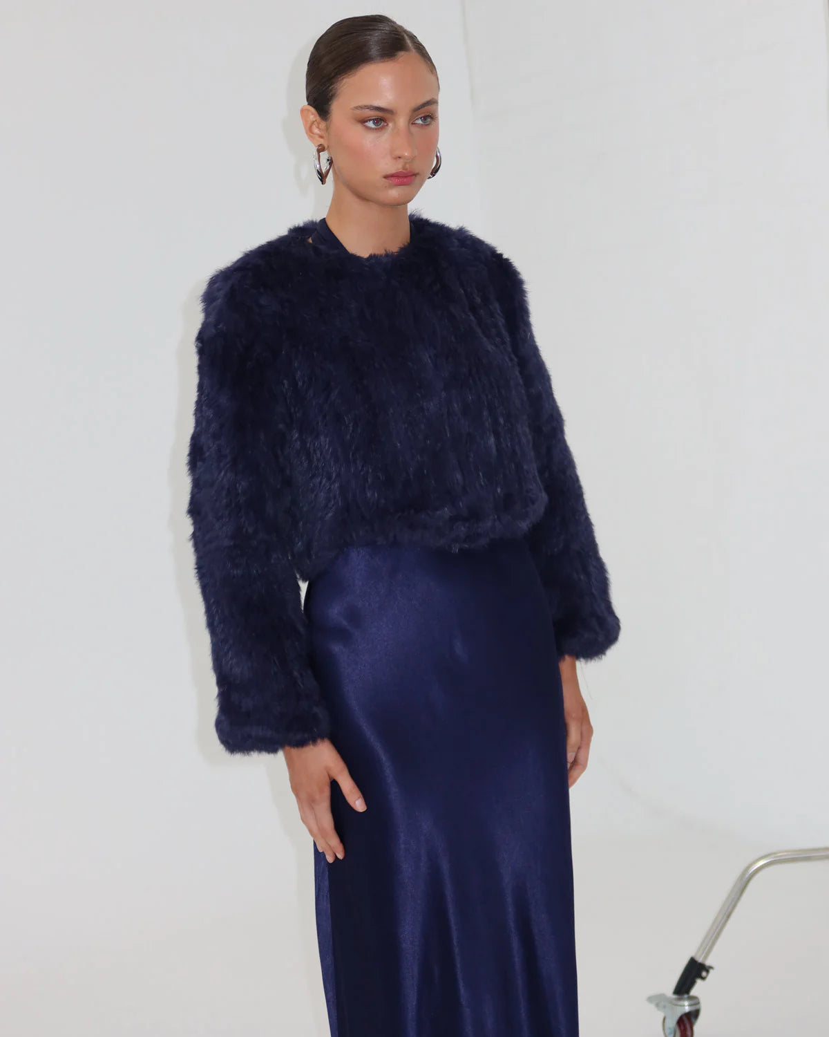 Bubish Luxe - Lola Fur Jacket | Navy
