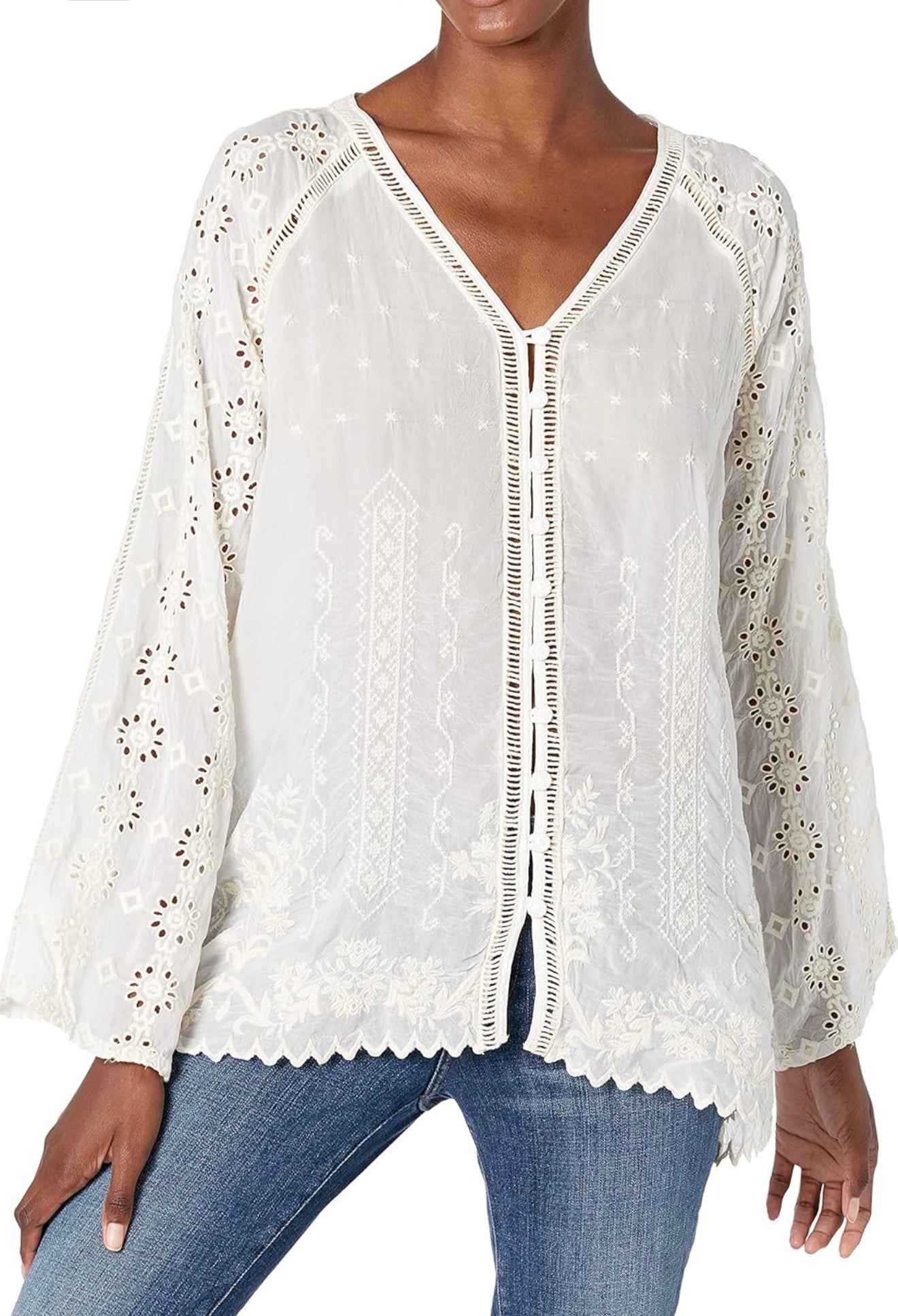 Johnny Was - Laurel Amari Blouse | Magenta