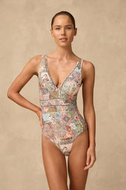 Monte and Lou - Francesca V Neck One Piece