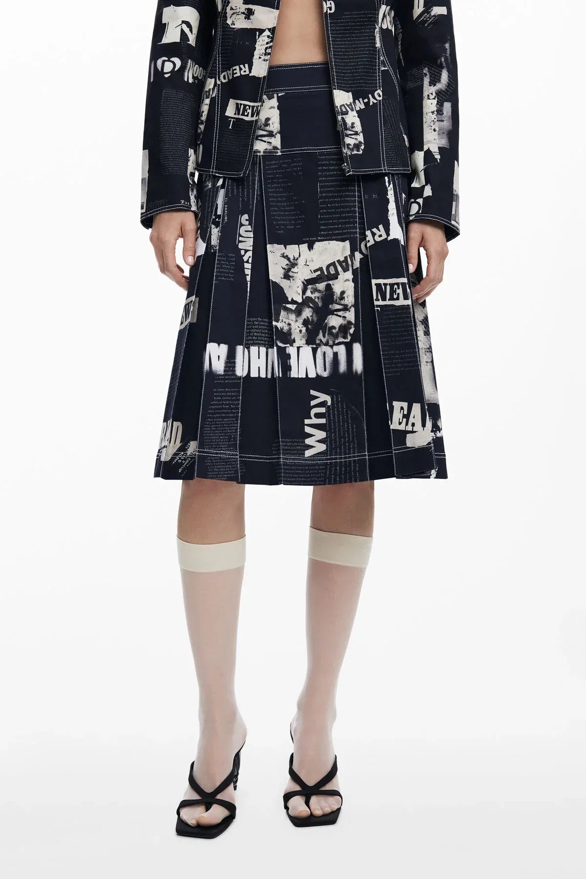 Desigual - Newspaper Skirt - Torso