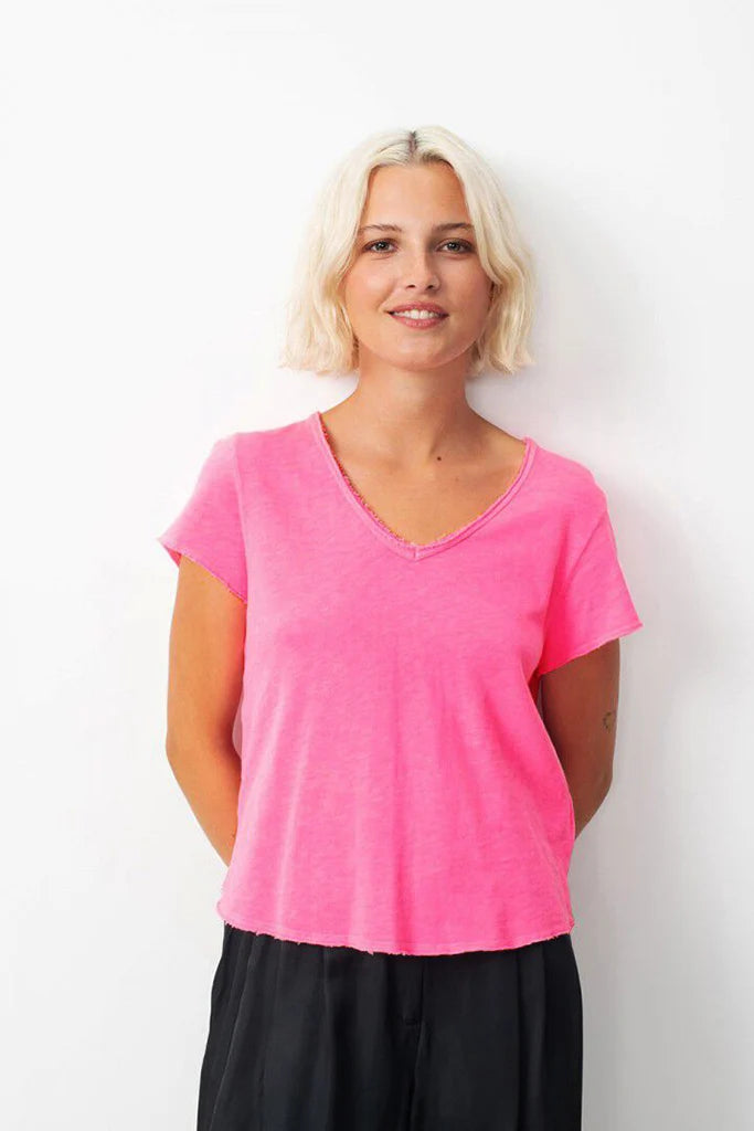 American Vintage - Son02AG Sonoma Tee | Pink Acid