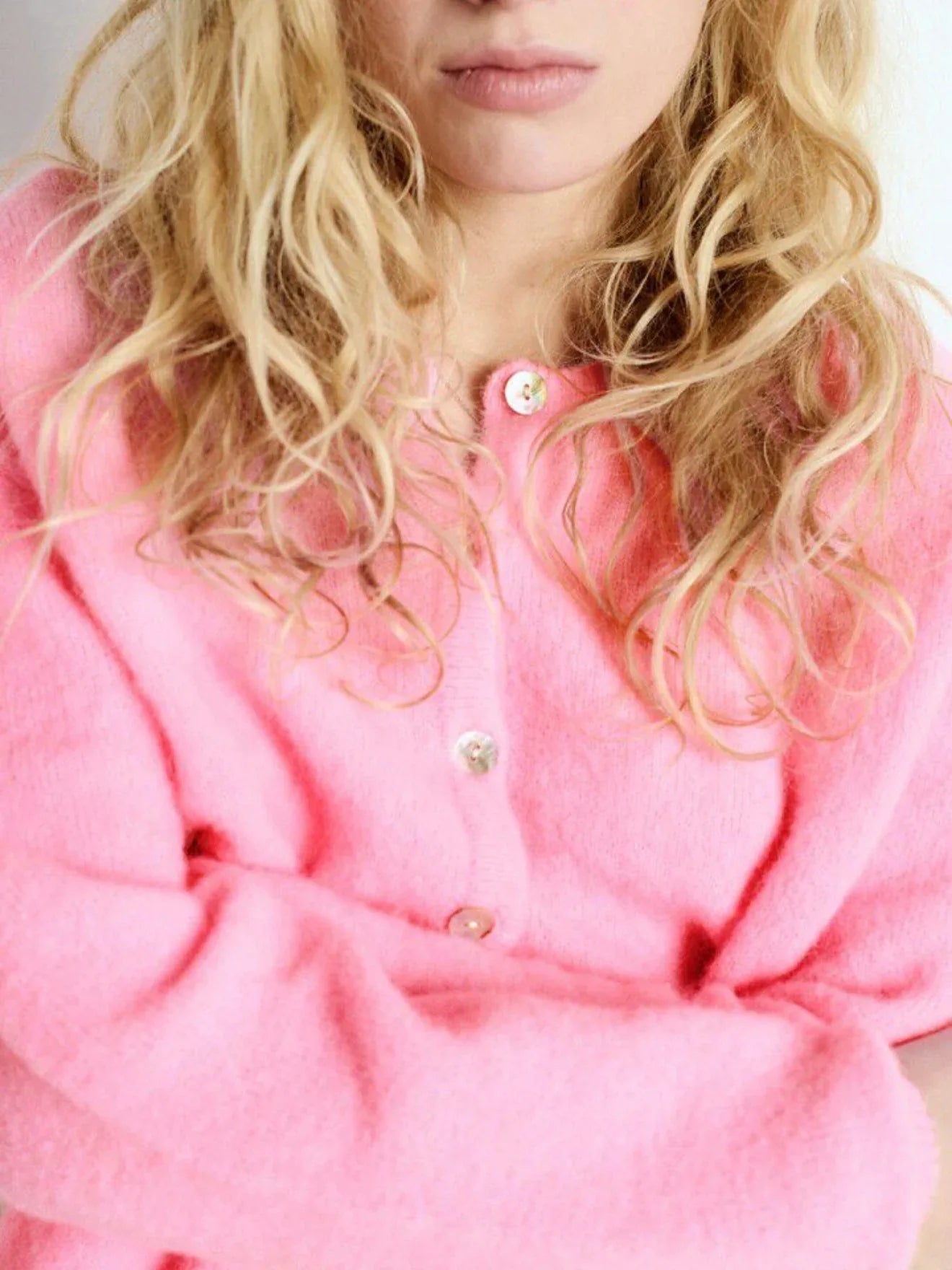 American Vintage - Vitow Cardigan Vito19E | Pink Melange