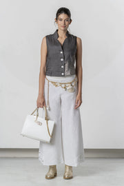 Elisa Cavaletti  - Brown Linen Vest