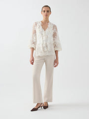 Moss and Spy - Antionette LS Blouse | Cream