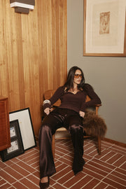 Bubish - Hazel Velour Top - Chocolate