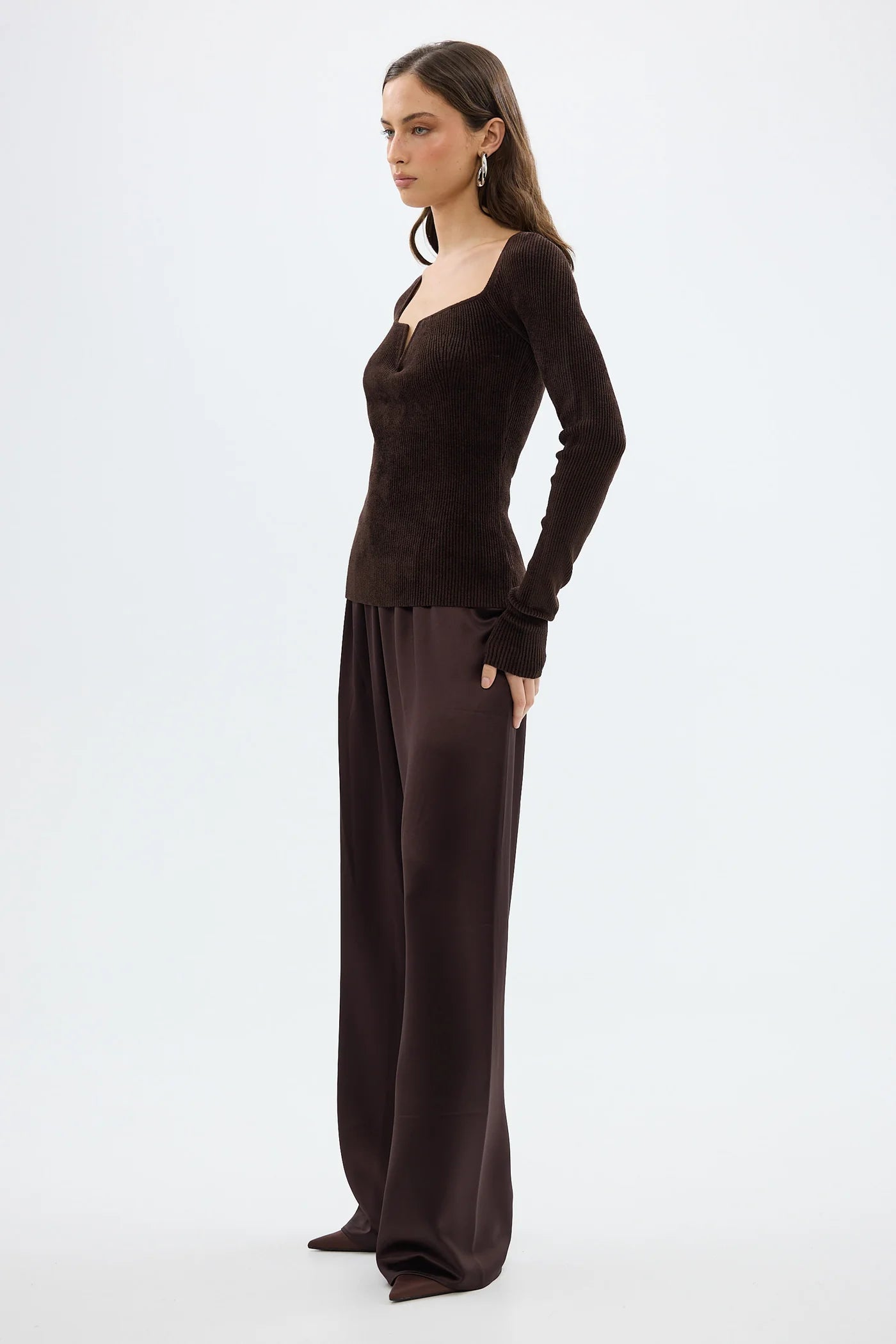 Bubish - Hazel Velour Top - Chocolate