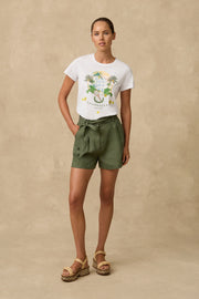 Monte and Lou - Linen Shorts | Khaki
