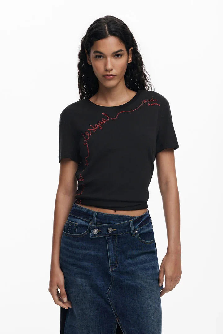 Desigual - Twisted Denim Skirt - Torso
