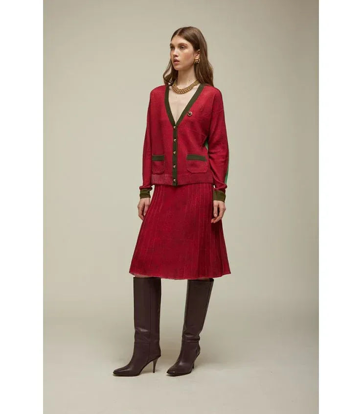 Jei’s - Wool Skirt | Magenta - Torso