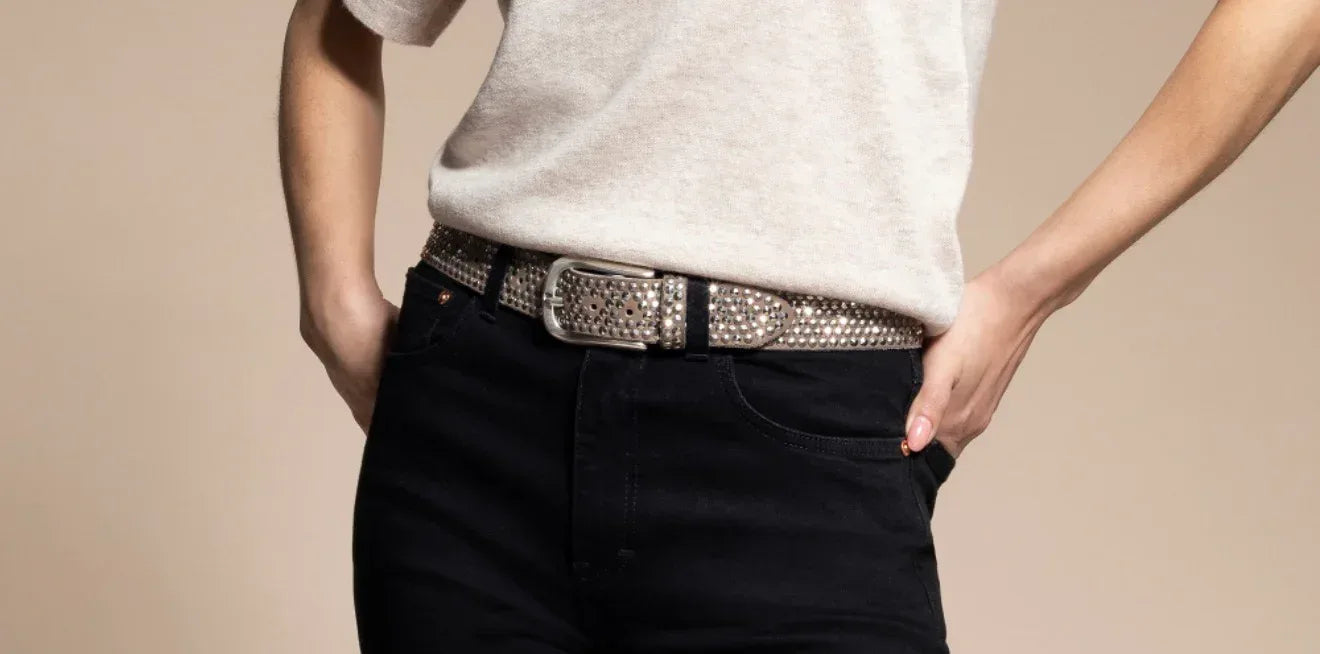 B. Belt - Zoe Belt | Silver Taupe - Torso