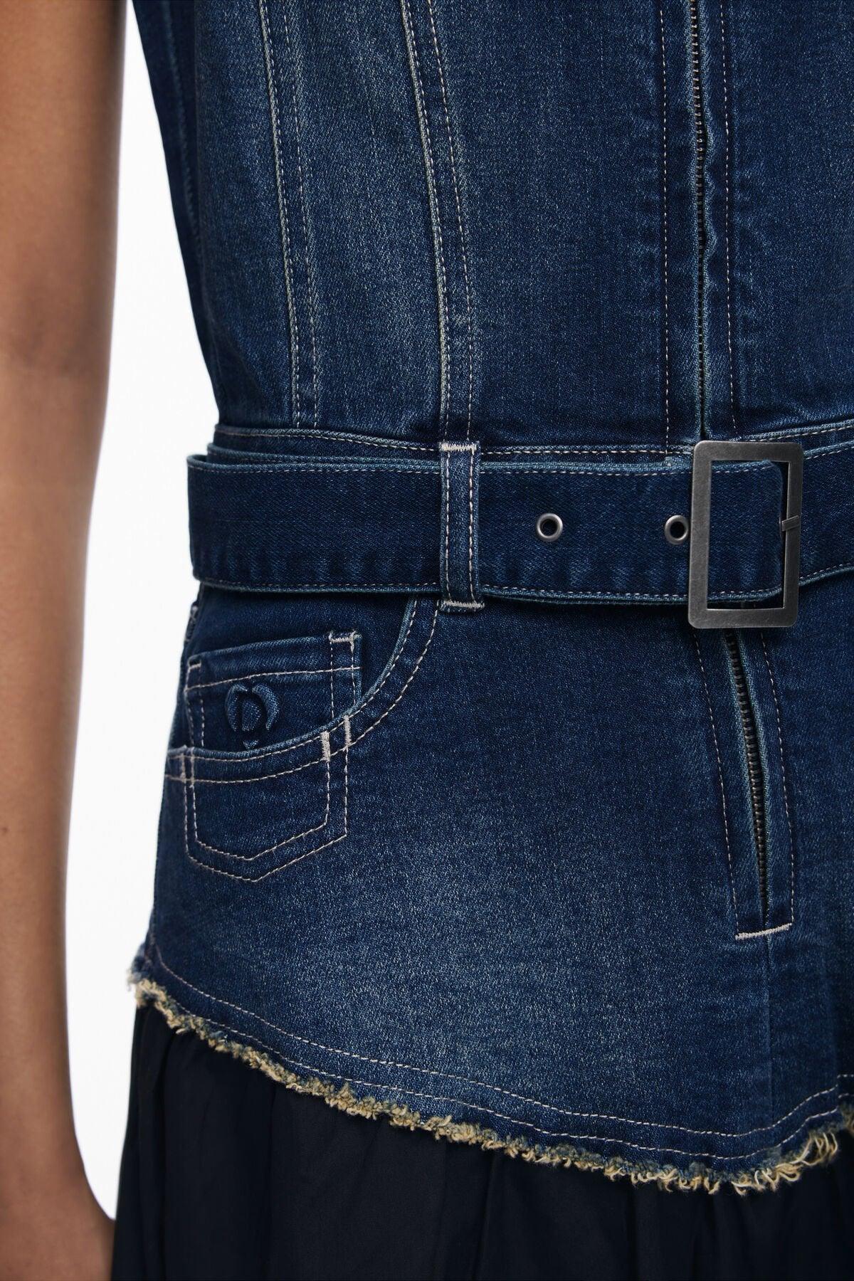 Desigual - Poplin Vest Dress - Torso