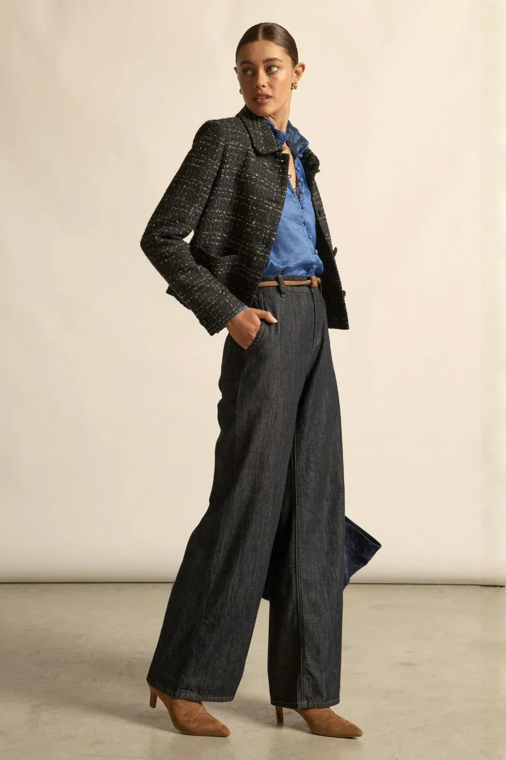 Zoe Kratzmann - Plume Jacket | Midnight - Torso