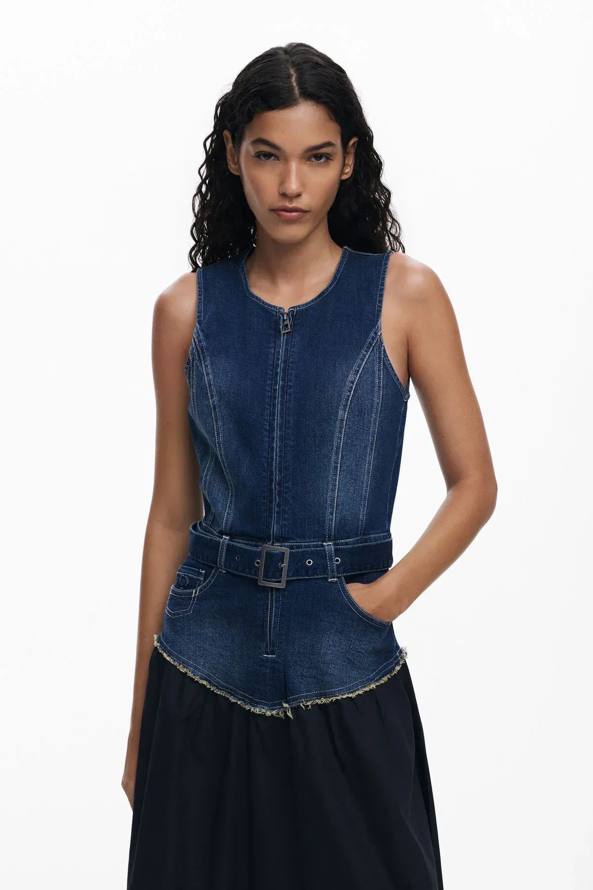 Desigual - Poplin Vest Dress - Torso