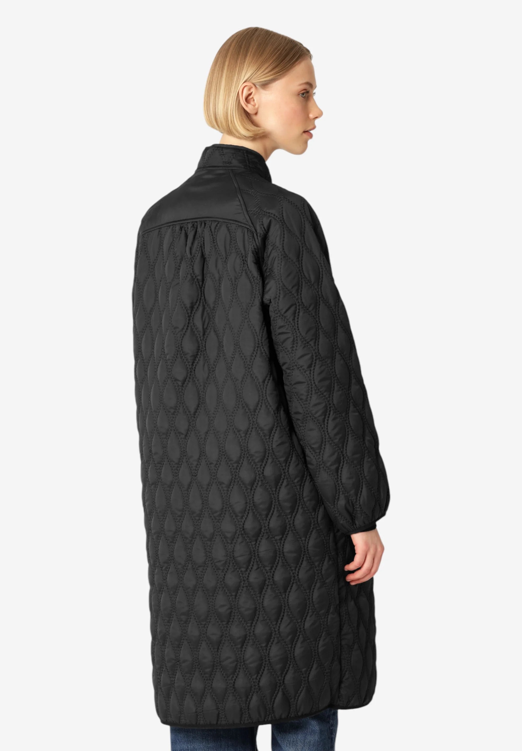 Ilse Jacobsen - Long Quilted Jacket | Black