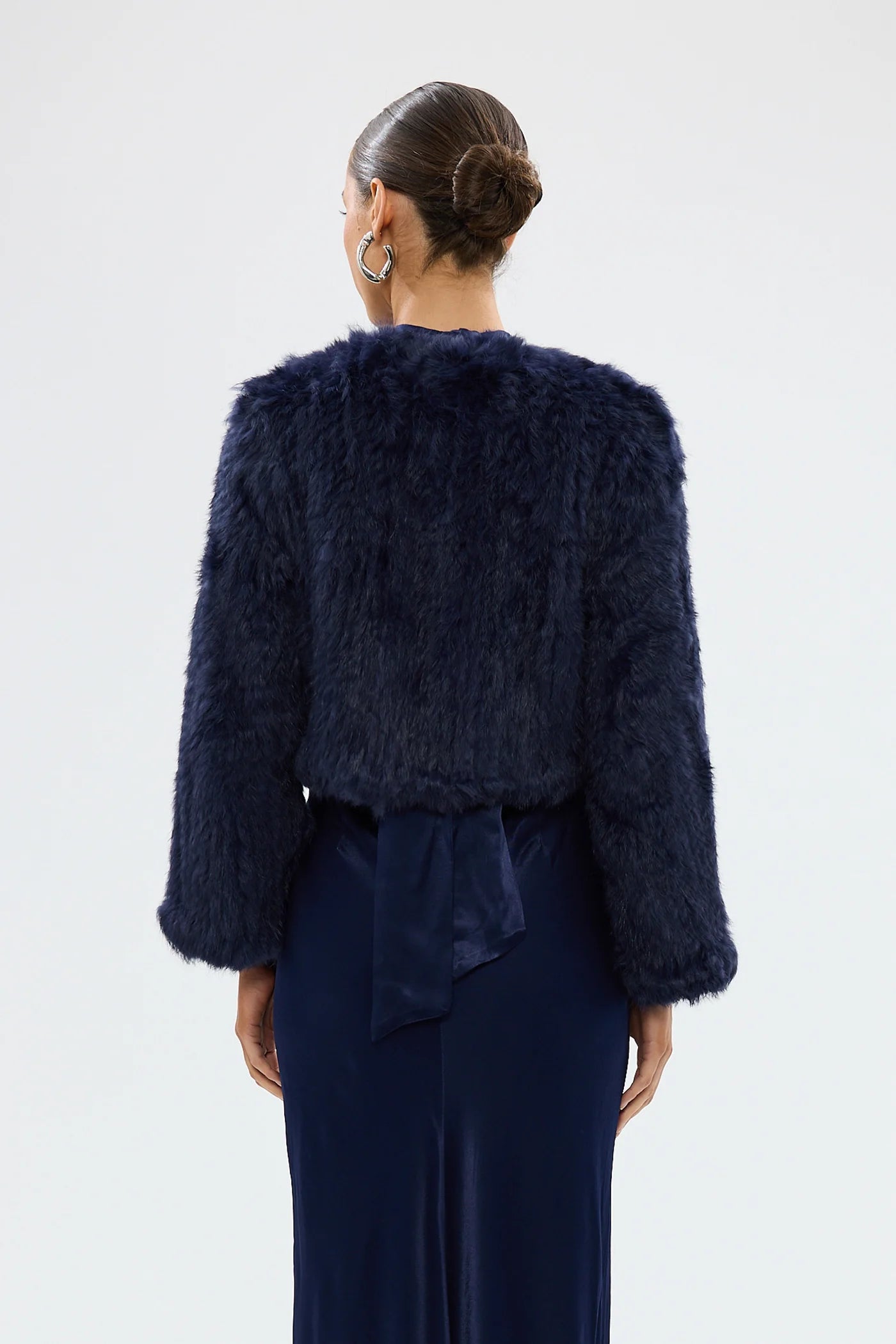 Bubish Luxe - Lola Fur Jacket | Navy