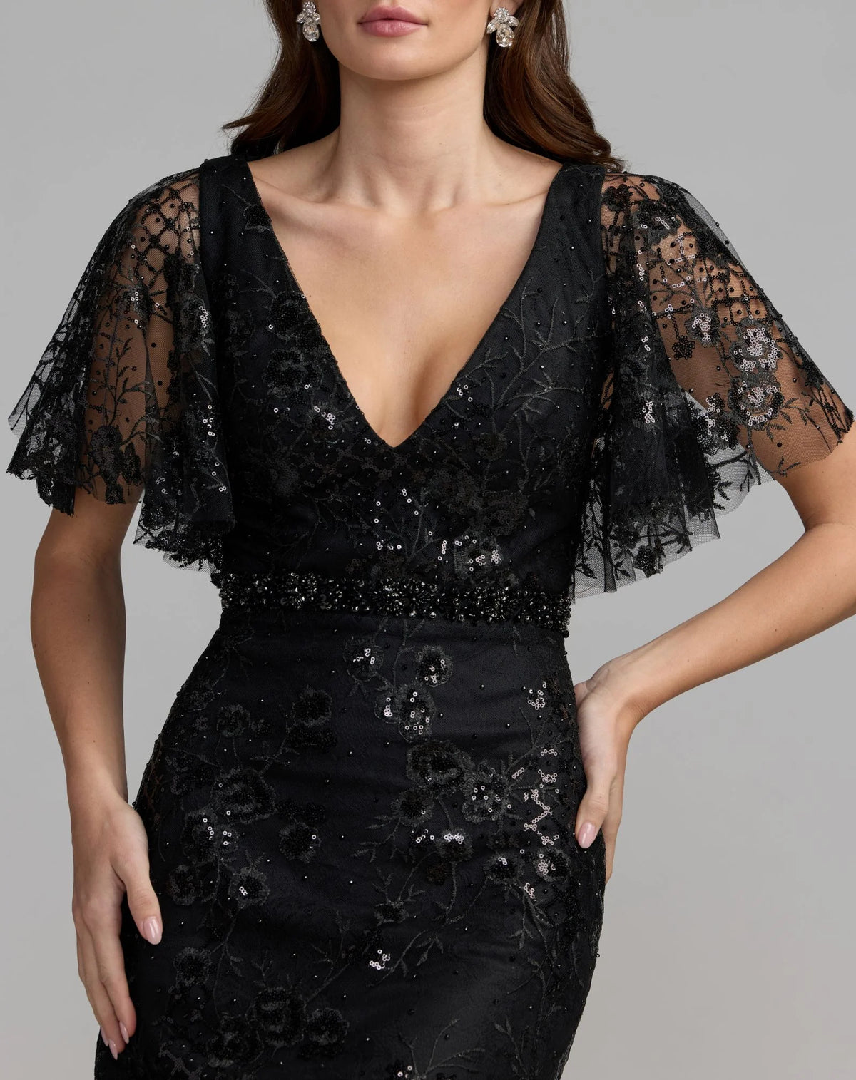 Mac Duggal - Sequin Butterfly Sequin Dress