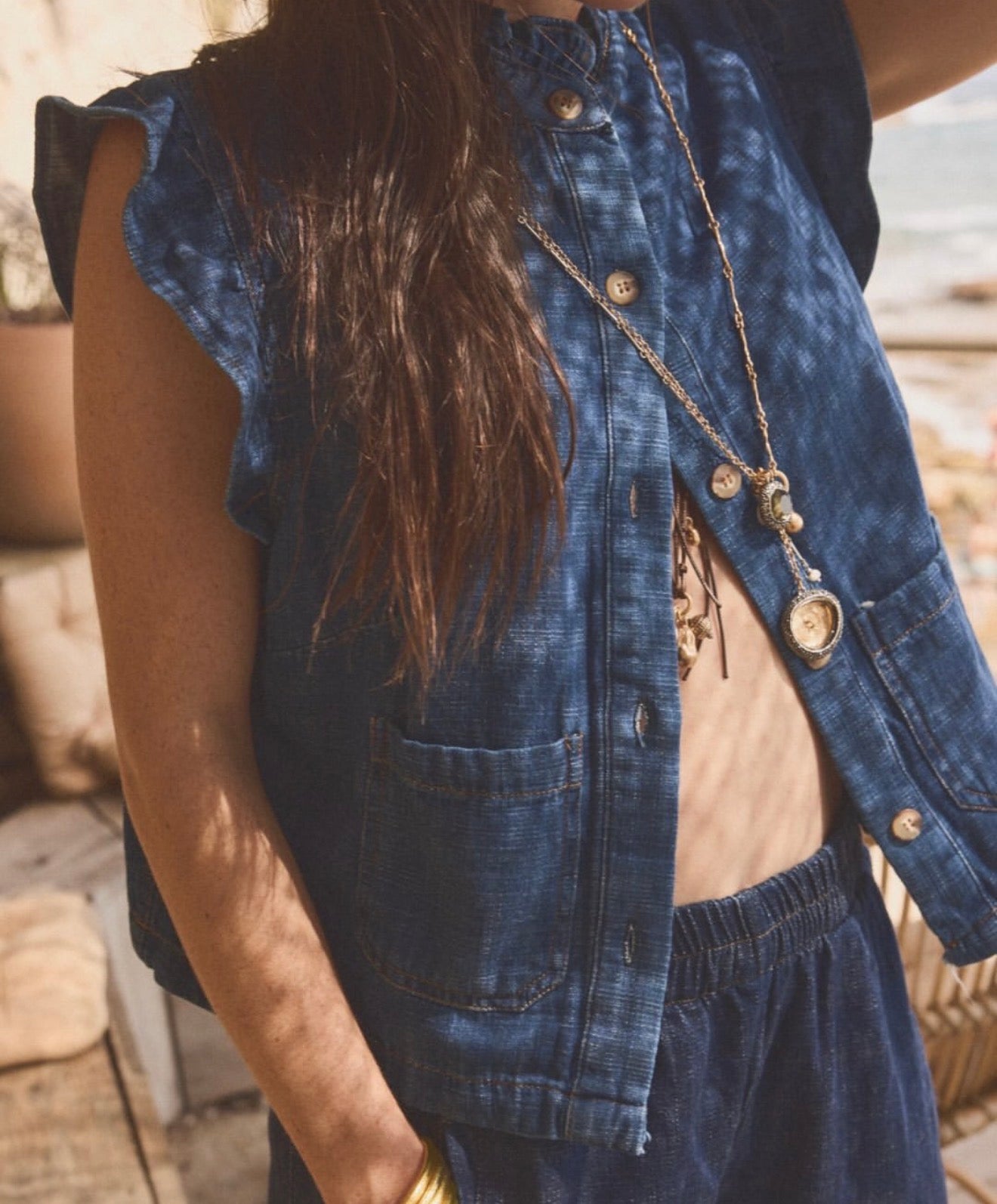 Louizon - Perel Chemise | Stone