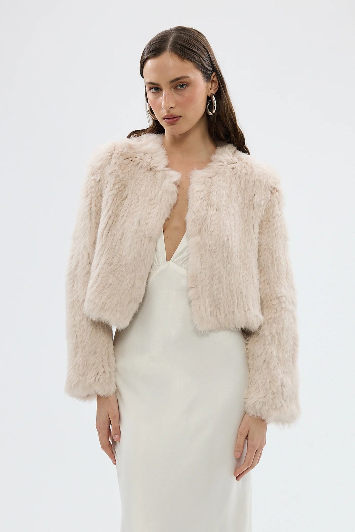 Bubish - Lola Crop Fur | Stone