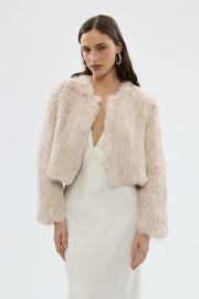 Bubish - Lola Crop Fur | Stone