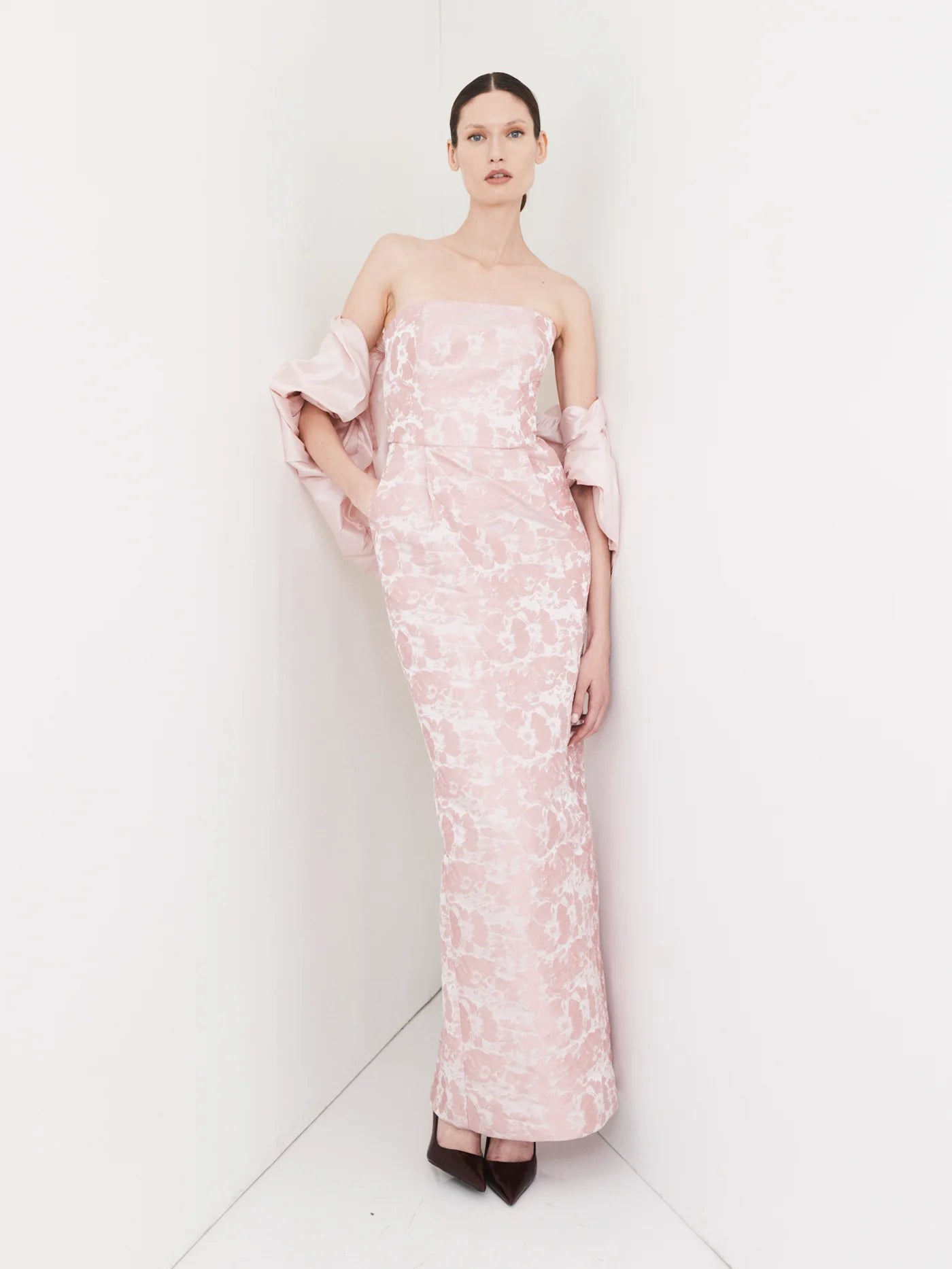 Moss and Spy - Audrey Strapless Dress - Rose
