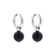 Najo - Jellydrop Earrings | Black Onyx Silver