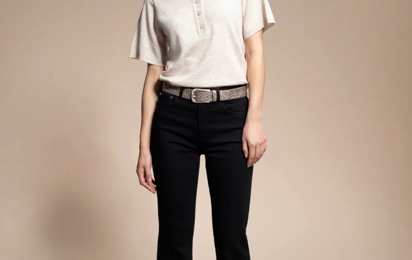 B. Belt - Zoe Belt | Silver Taupe - Torso