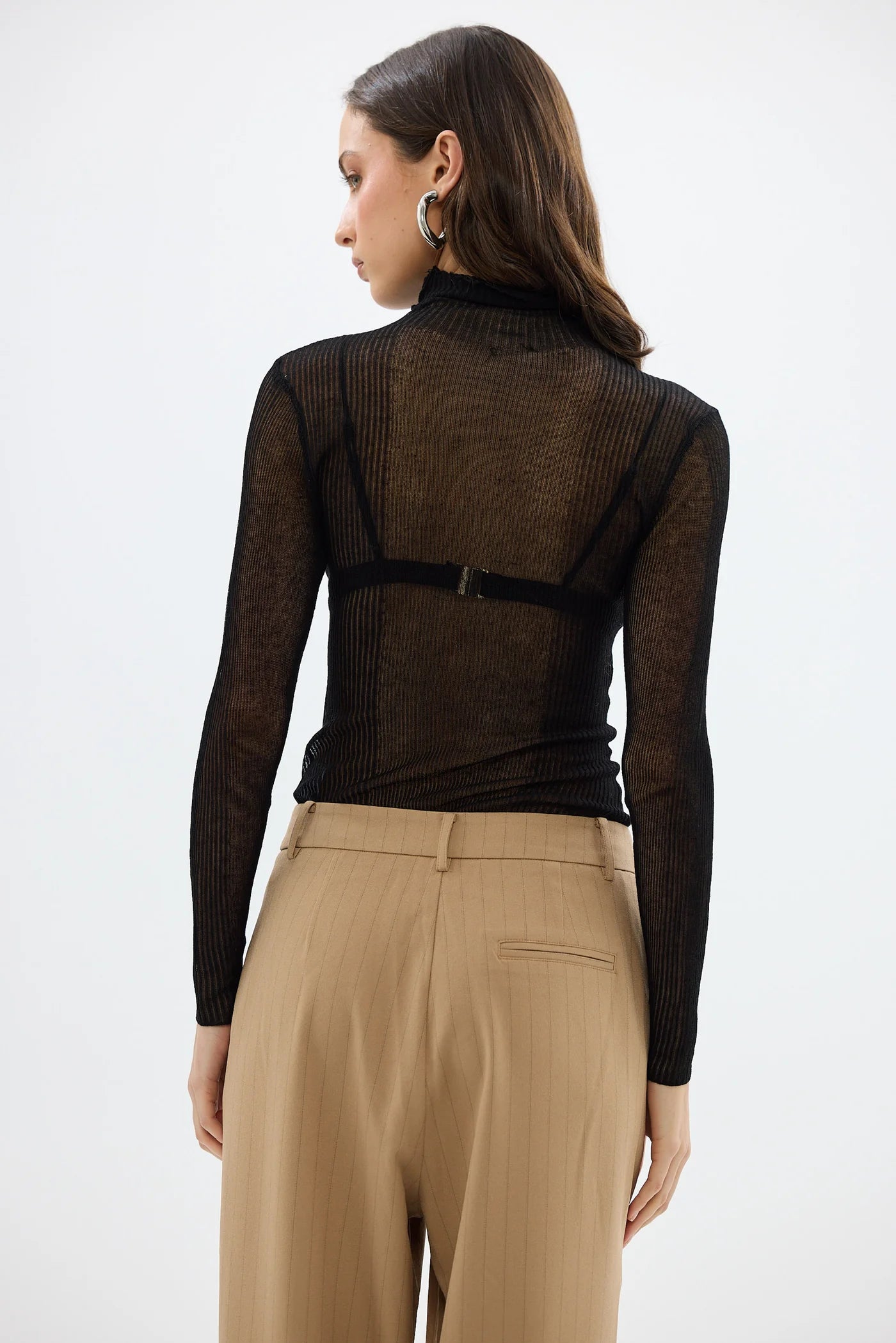 Bubish - Riley Sheer Long Sleeve Top | Black