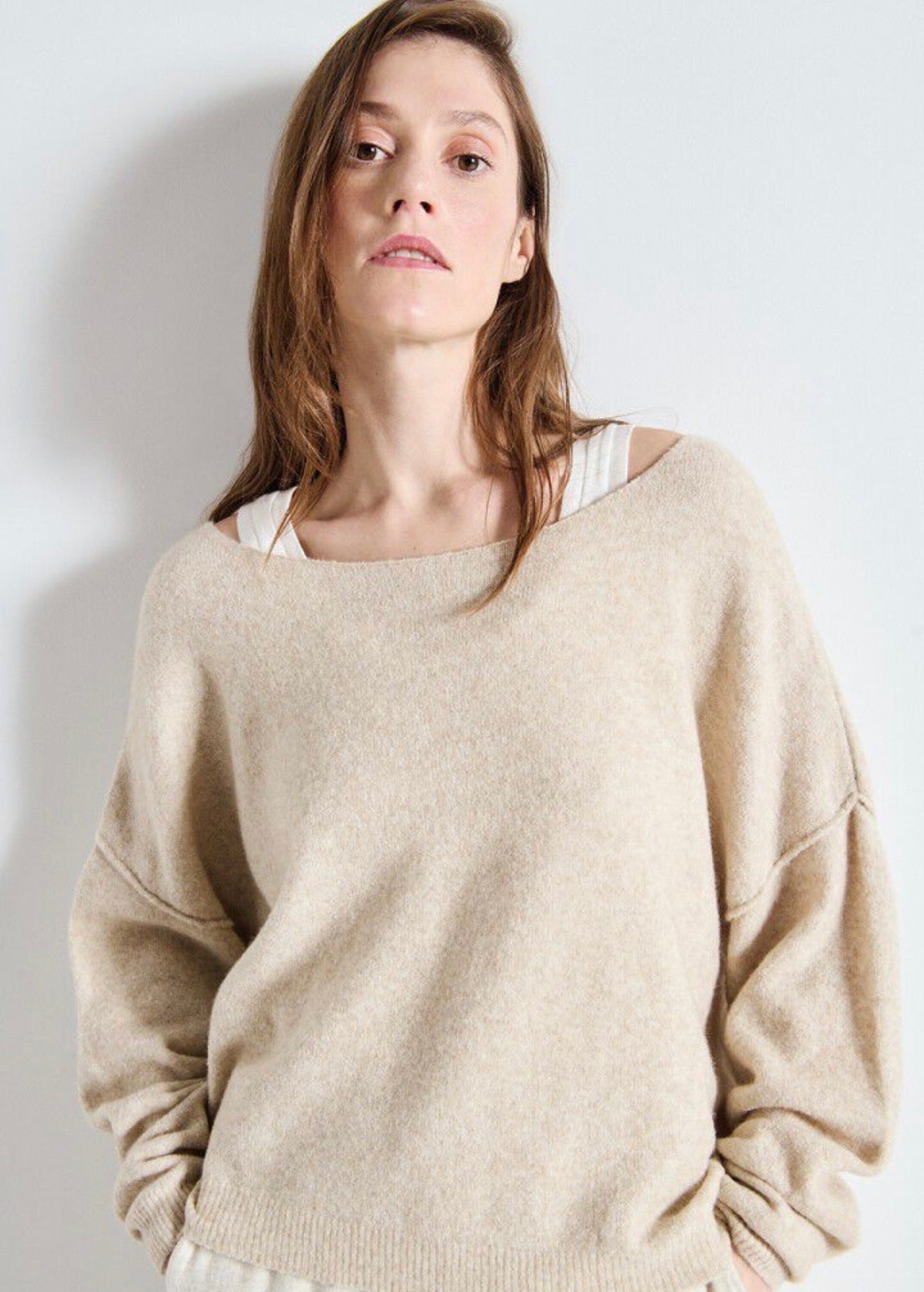 American Vintage - Damsville Sweater | Sand Melange