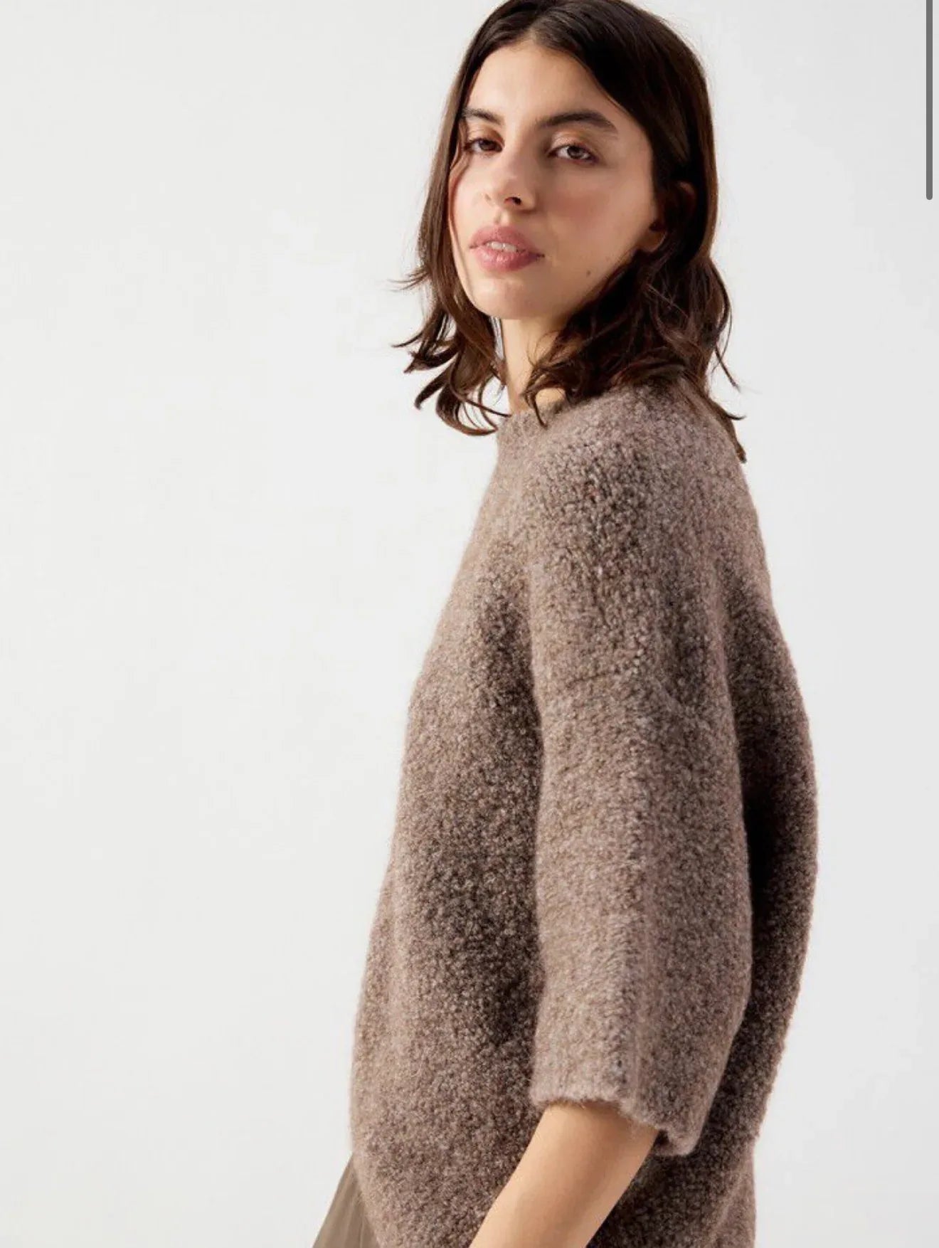 American Vintage - Zolly Short Sleeve Jumper - ZOL18B | Taupe Melange