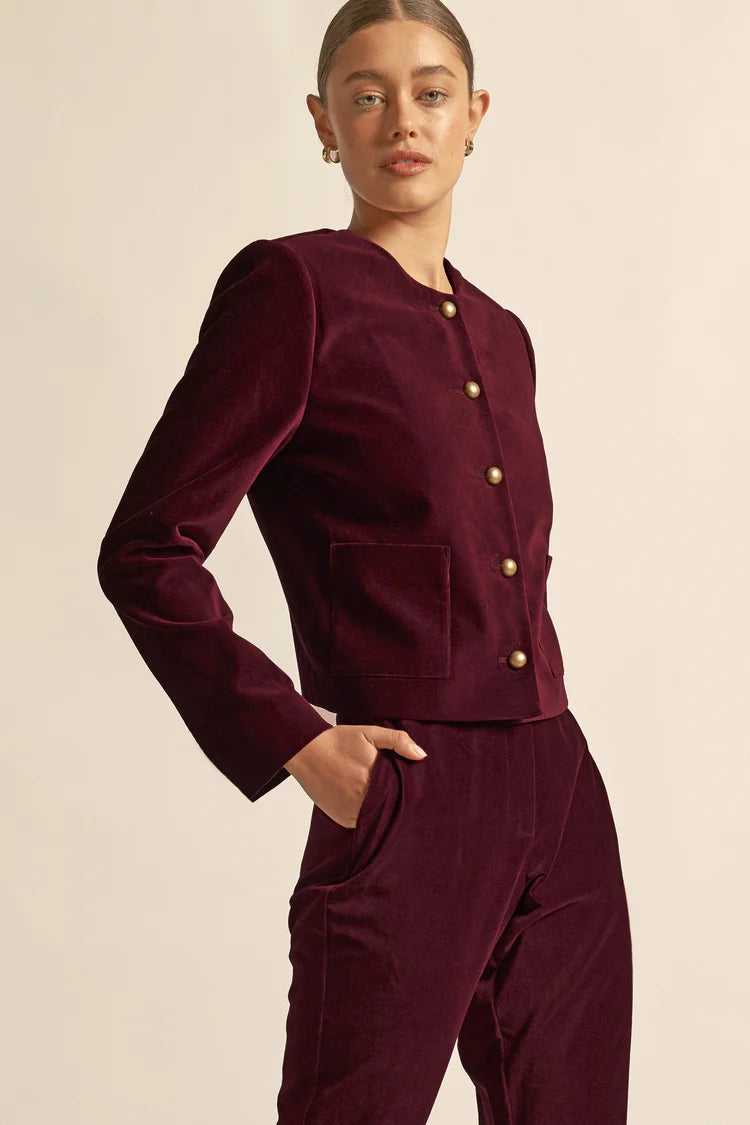 Zoe Kratzmann - Sway Jacket | Berry