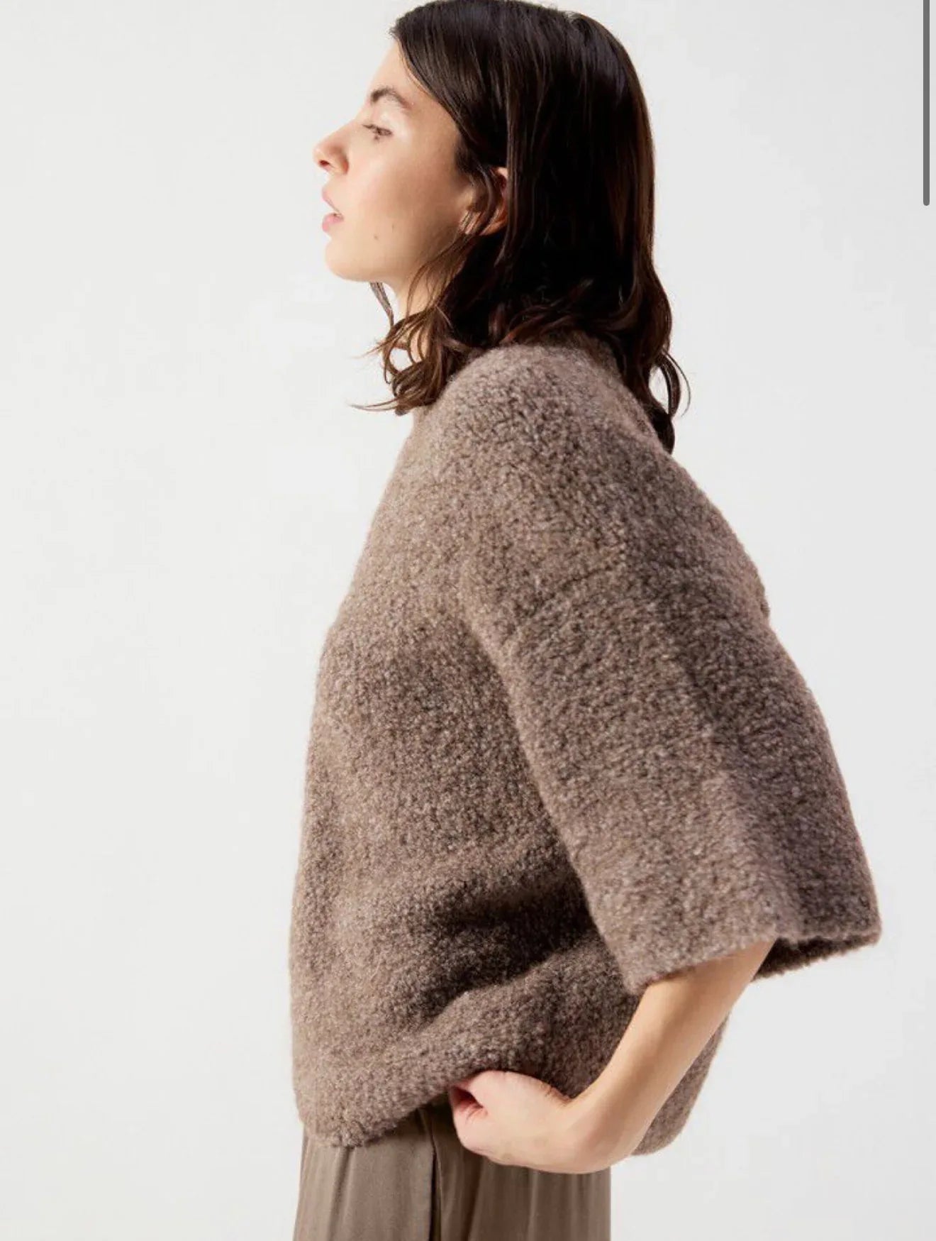 American Vintage - Zolly Short Sleeve Jumper - ZOL18B | Taupe Melange