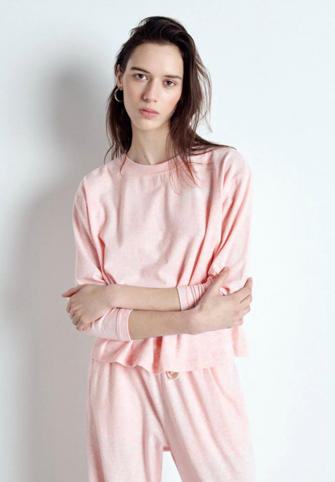 American Vintage - Ypawood LS Top | Pink Melange