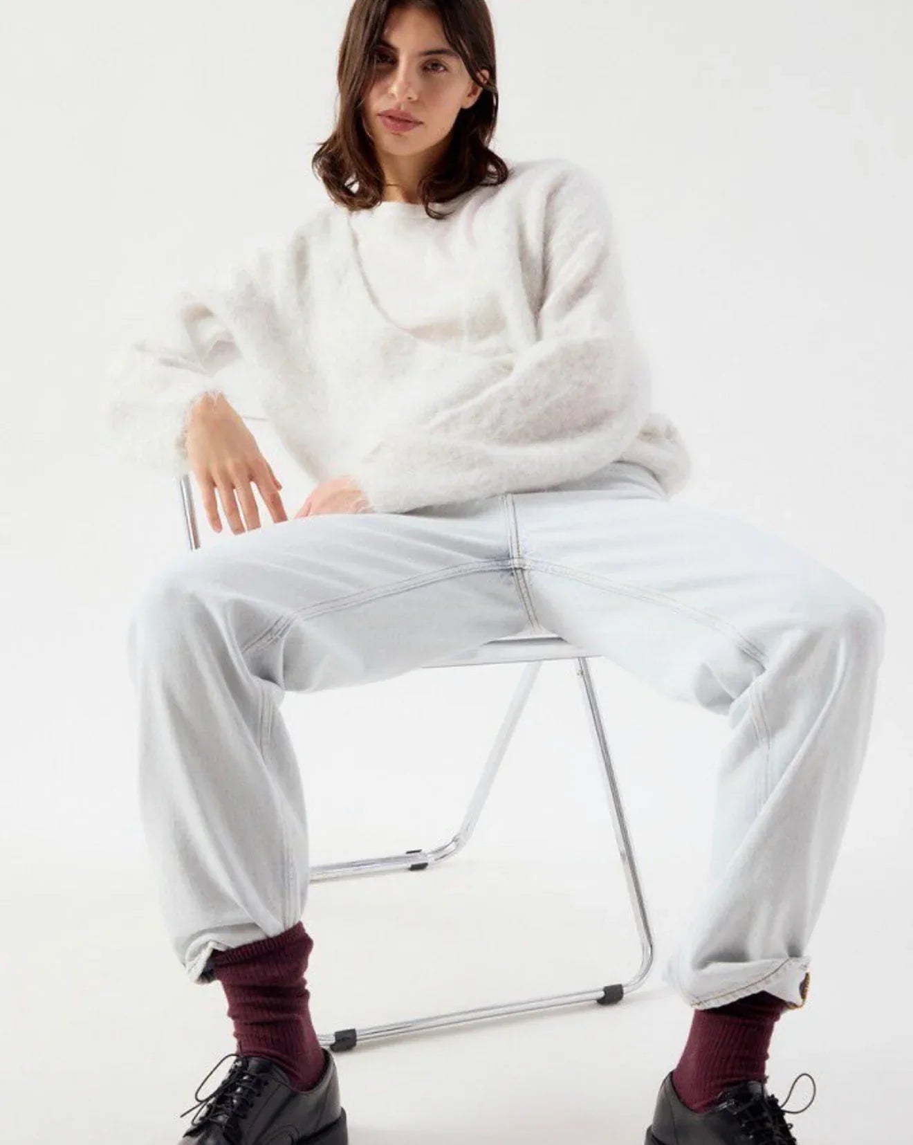 American Vintage - Nuny Pullover - NUN18D | Polar Melange