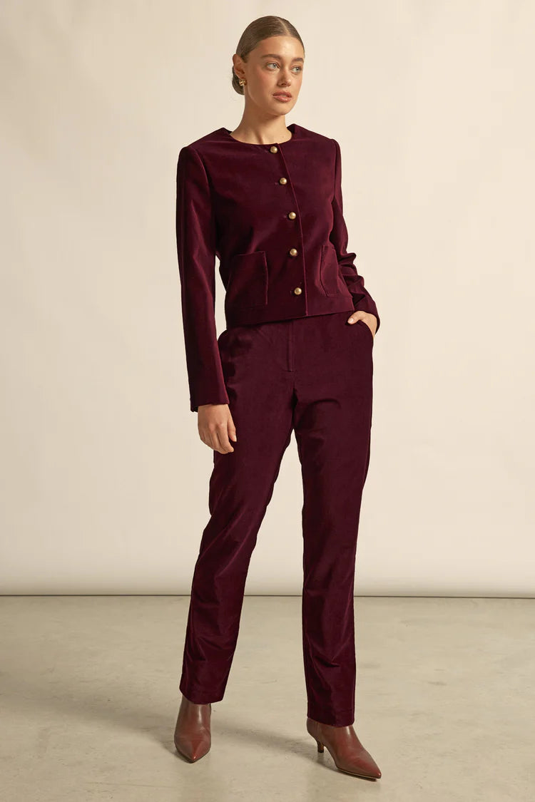Zoe Kratzmann - Sway Jacket | Berry