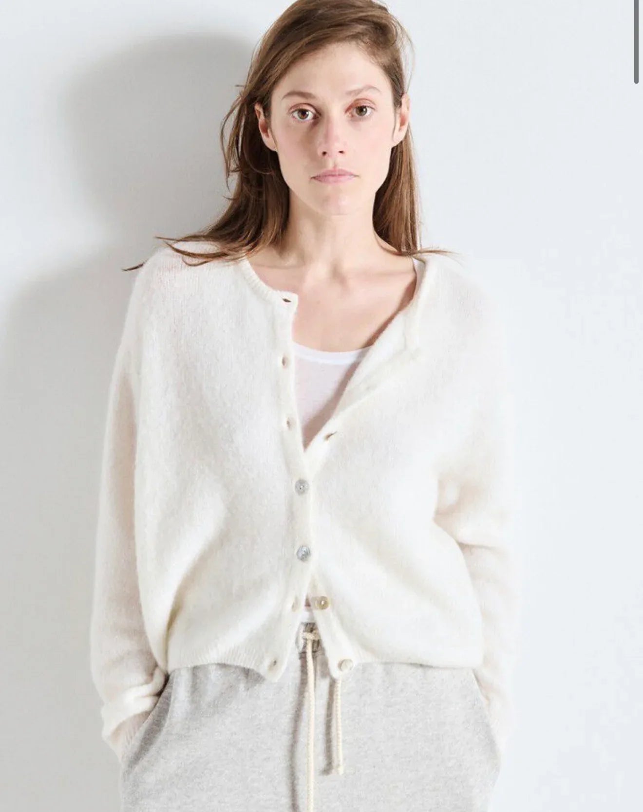 American Vintage - Vitow Cardigan VITO19E | White