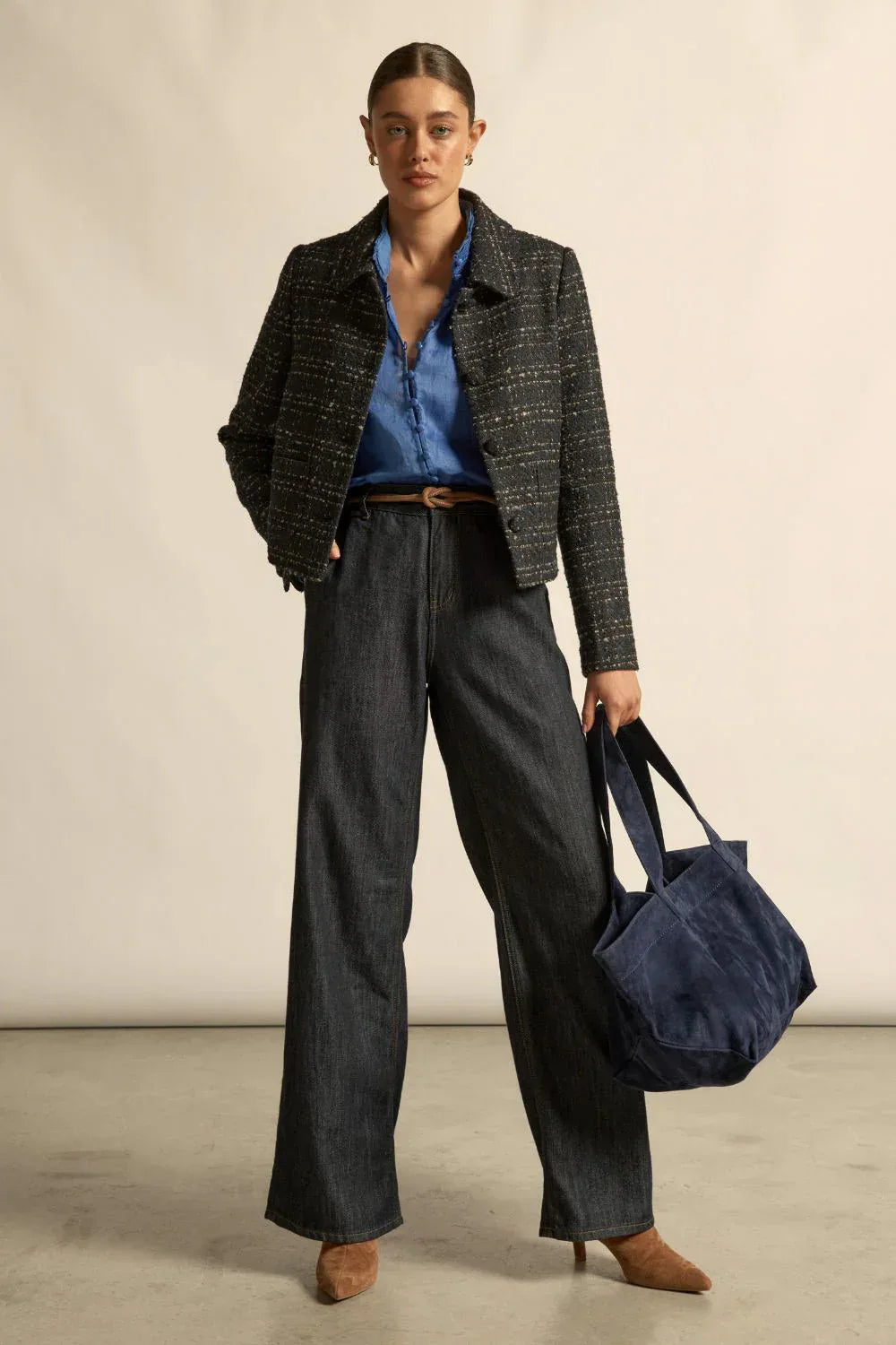 Zoe Kratzmann - Plume Jacket | Midnight - Torso