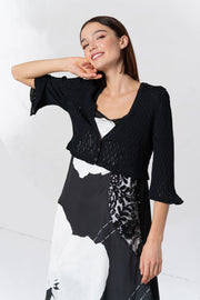 Elisa Cavaletti - Black Lace Cropped Cardi