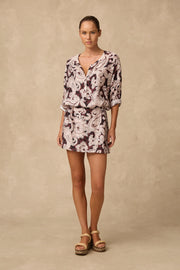 Monte and Lou - Perla 3/4 Sleeve Shirt Dress