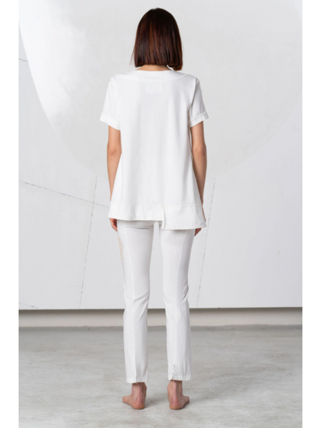 Elisa Cavaletti - Cream Tee with Heart Detail