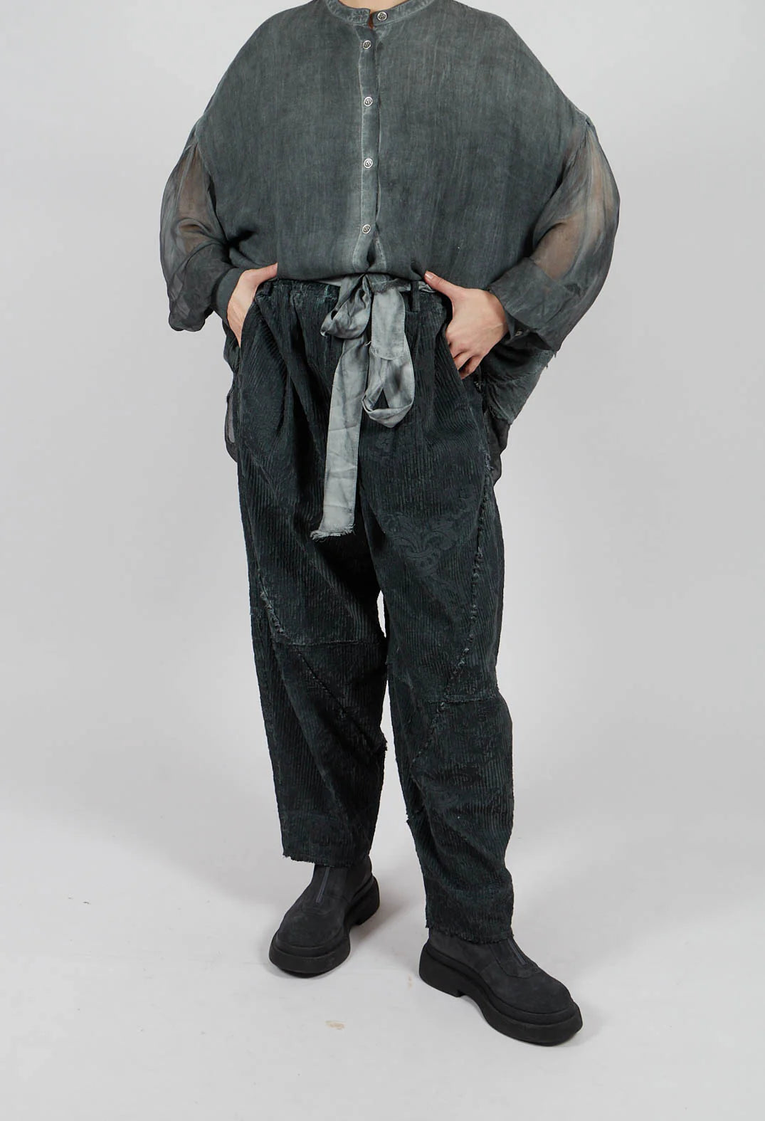 Sanctamuerte - Tulip Pant | Emerald Grey