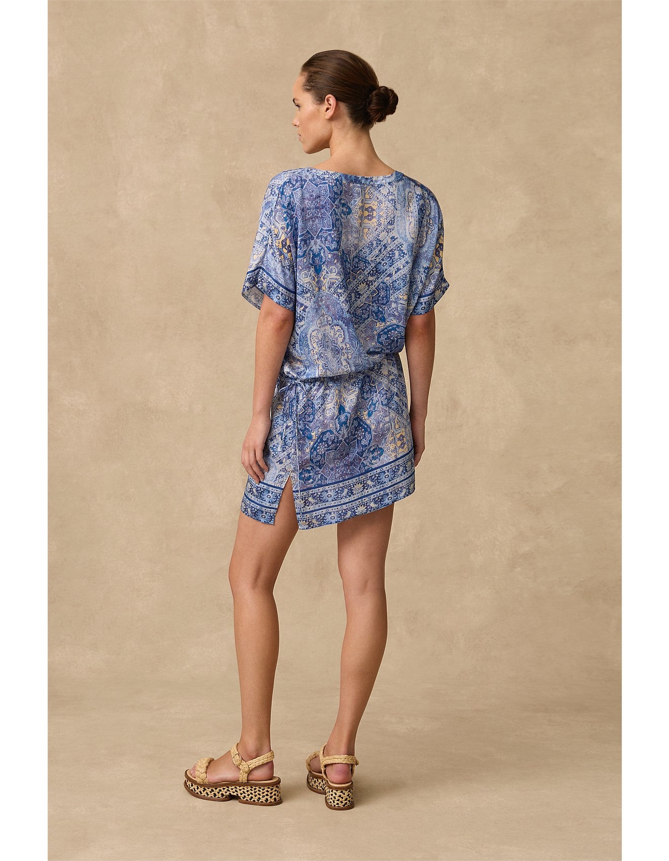 Monte and Lou - Lauren Short  Sleeve Shirt Dress