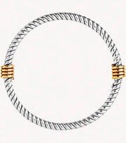 Najo - Rope Silver/Tumbaga Bangle