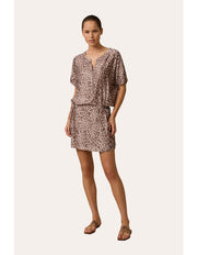 Monte and Lou - Belle Short Sleeve Shirt Dress