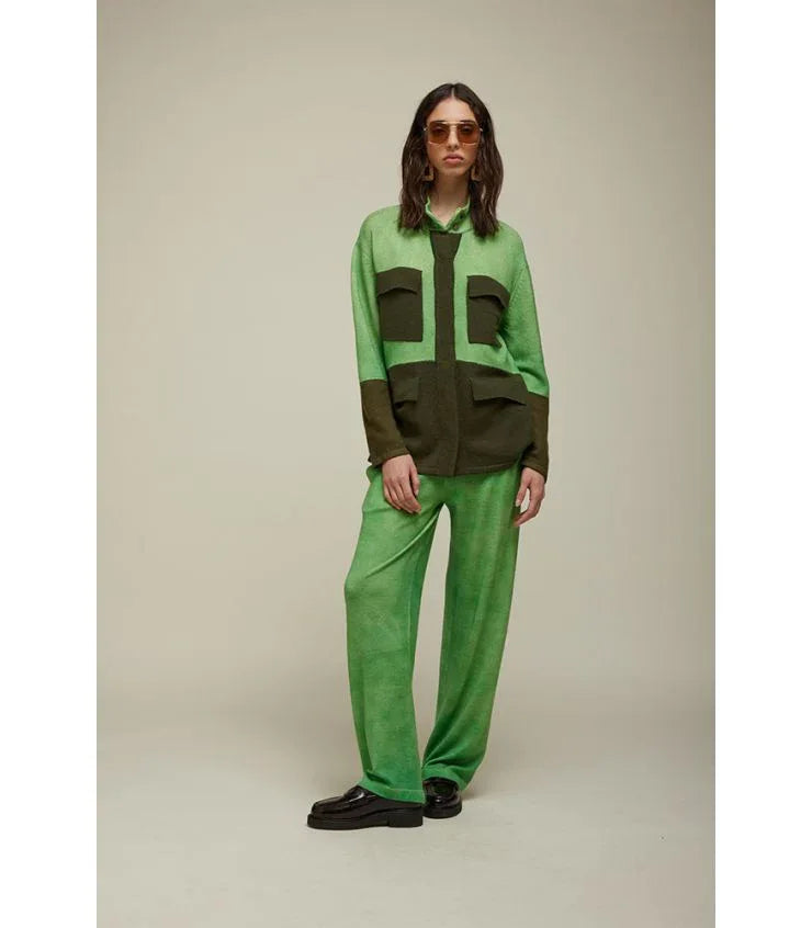 Jei’s -  Knit Parka | Verde - Torso