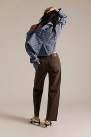 Free People - Risk Taker Mid Rise Jean | Brown