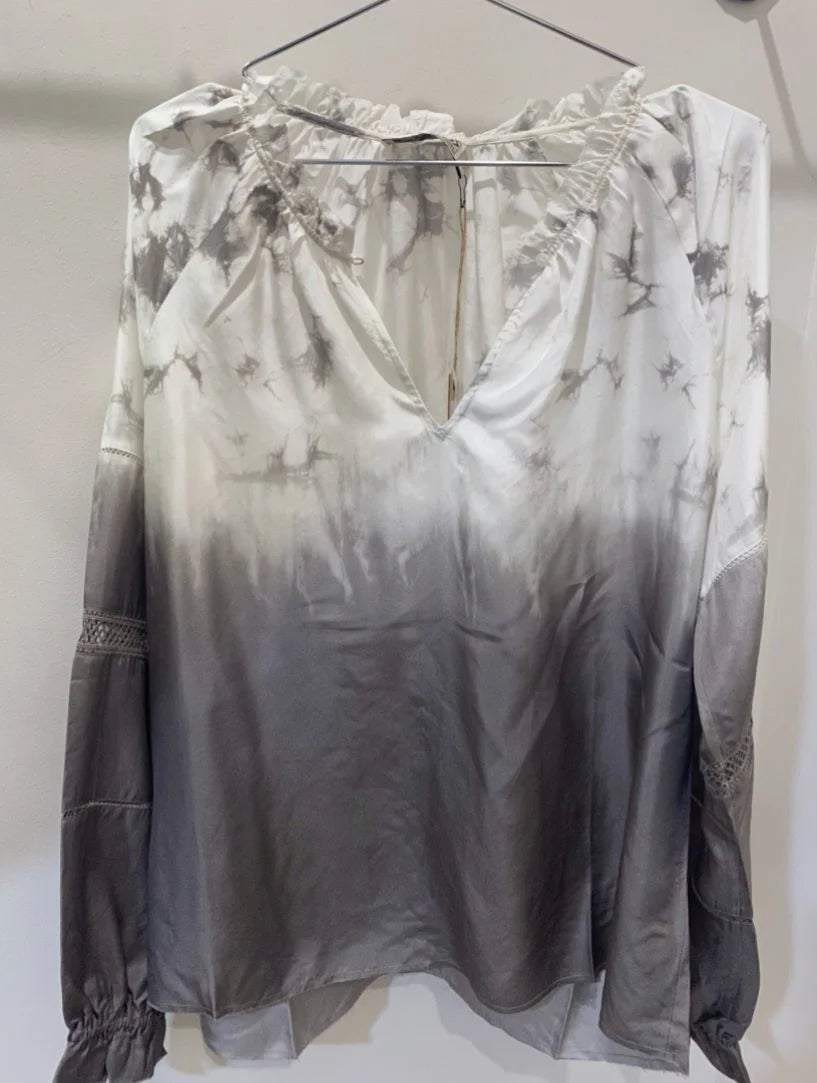Go Silk -Go Attention to Detail | Tie Dye Suede Grey