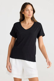 The Shanty Corporation - Kasia Short Sleeve Tee | Black