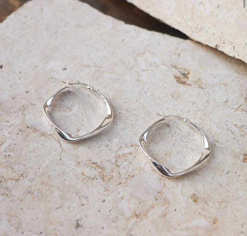 Najo - Garden of Eden Silver Hoop Earring